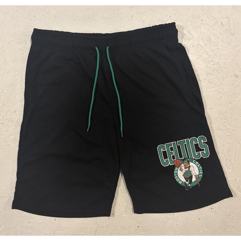 NBA U (UNK) Jogger Shorts‎ Black Basketball Boston Celtics Athletic Men's Large